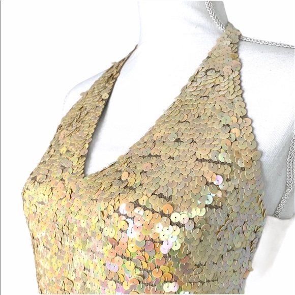 Jane by Marciasiano Sequin Halter top - Picture 5 of 9